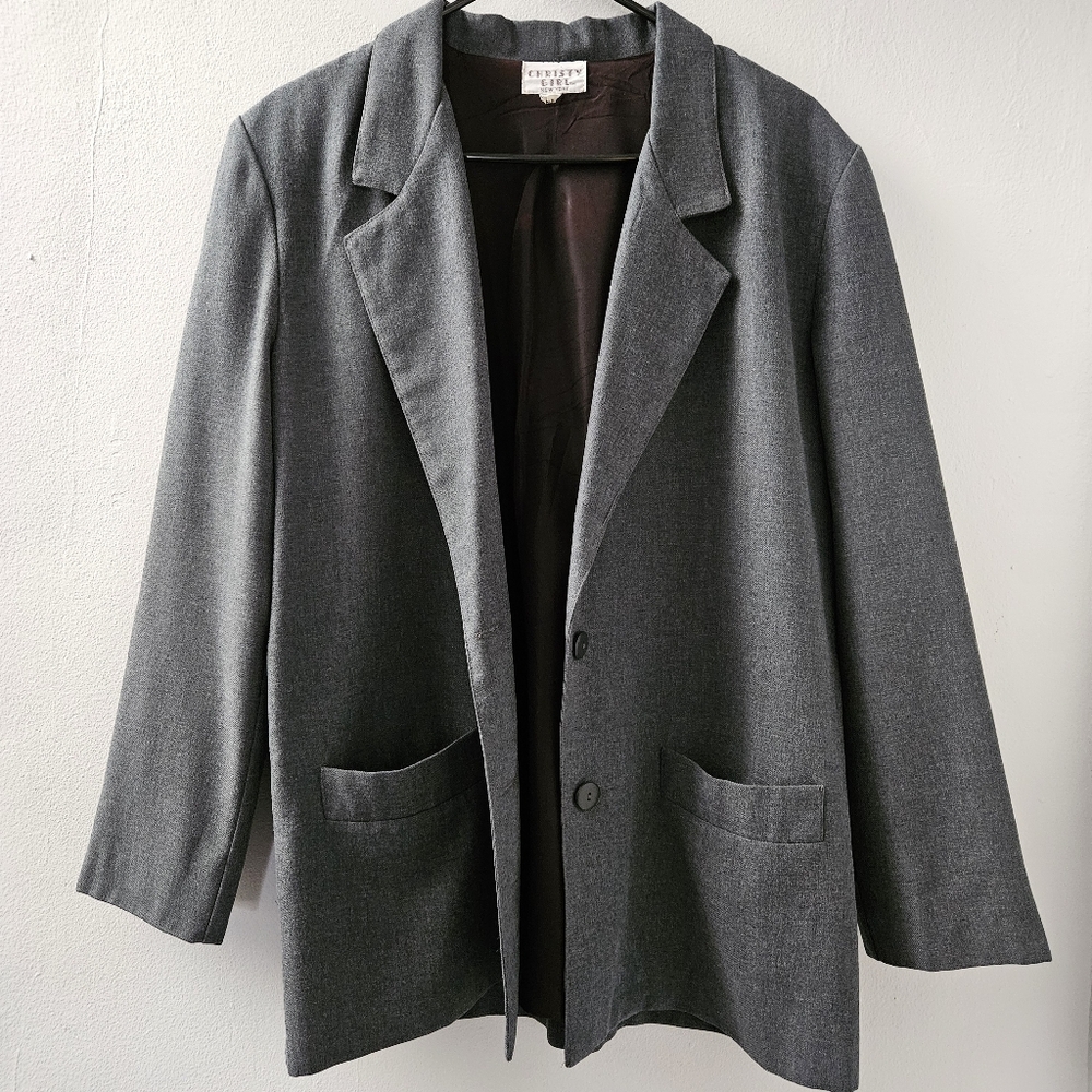 Gray Blazer‎ Oversized Size Small
